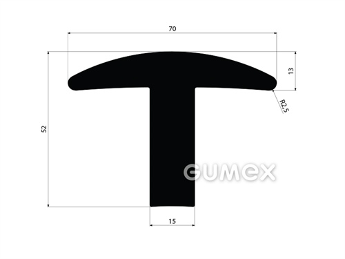 GUMMIPROFILE T-FORM - EPDM